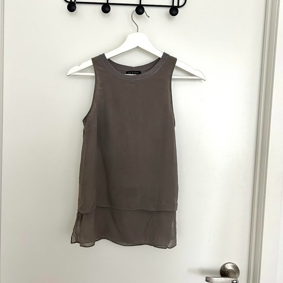Rag & Bone Sleeveless Layered Tank Top - Picture 4 of 6